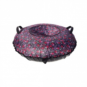 Санки надувные Тюбинг Oxford Принт Спирали и звёзды + автокамера, диаметр 110 см. (RT, 7366rt)